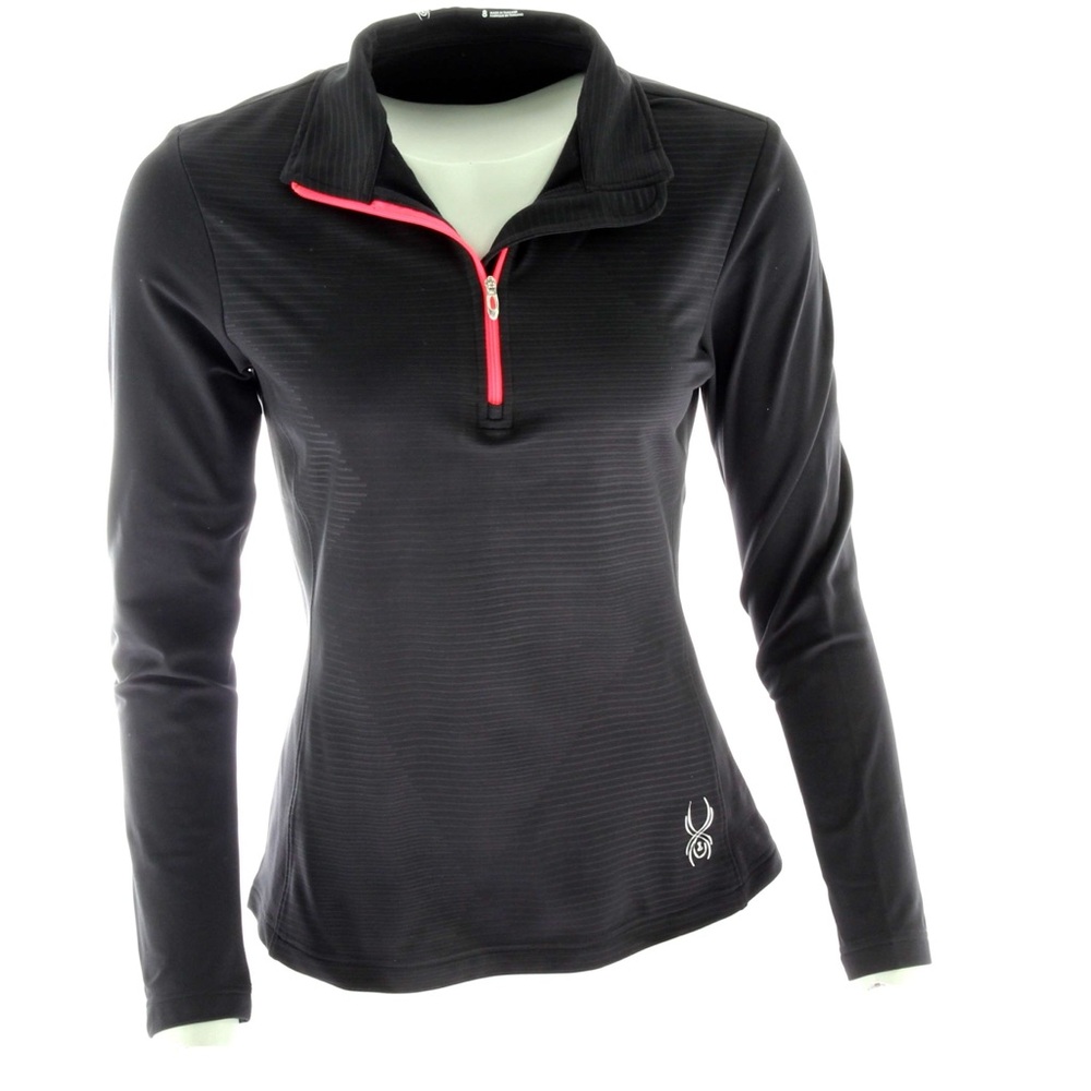 Spyder Kids‎ Black Quarter-Zip Top
